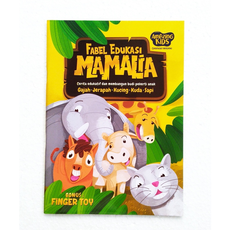 Jual Buku Cerita Anak Fabel Edukasi Mamalia Bonus Finger Toy | Shopee ...
