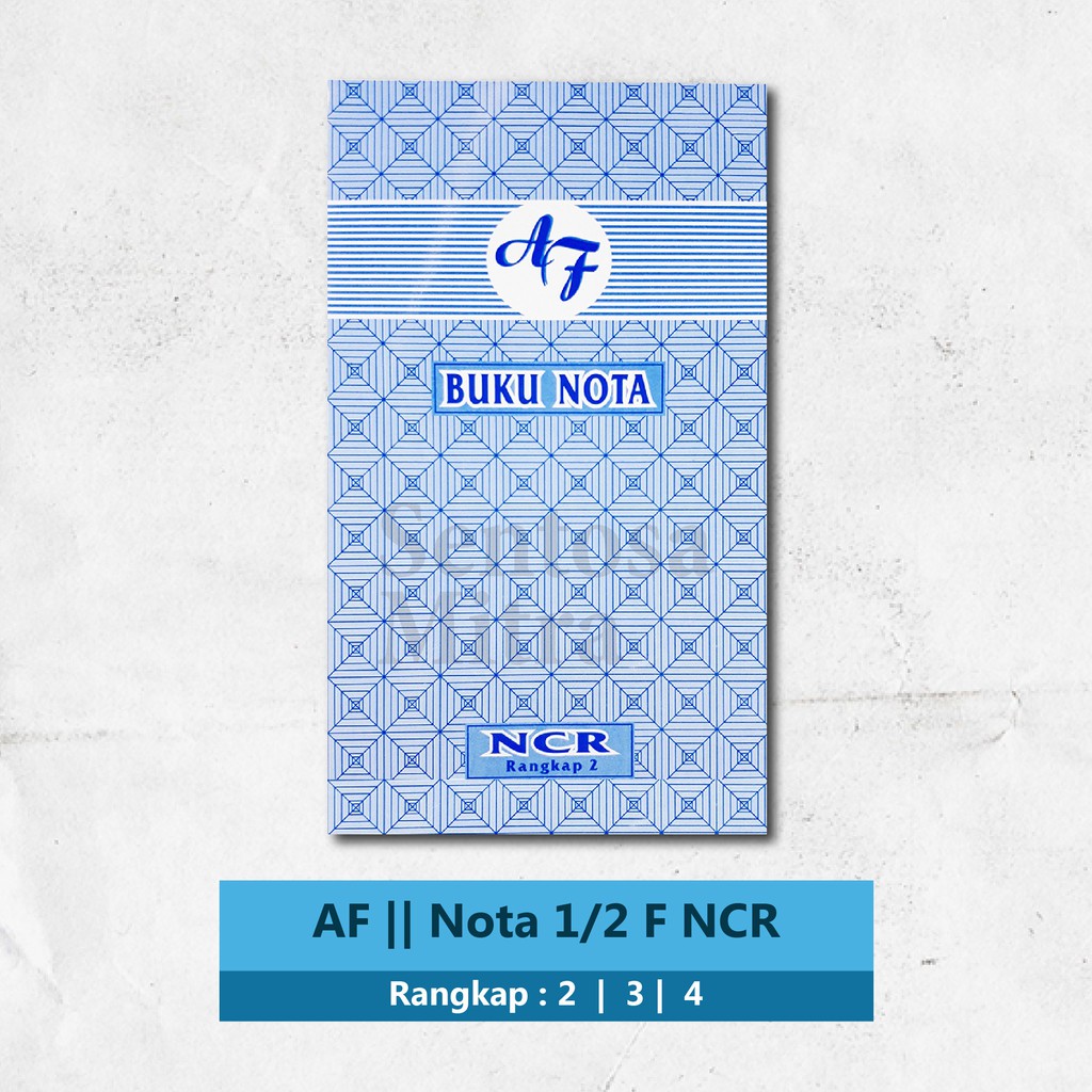 Jual AF Buku Nota 1/2 Folio NCR 2 , 3 , 4 ply / rangkap Kontan Murah ...