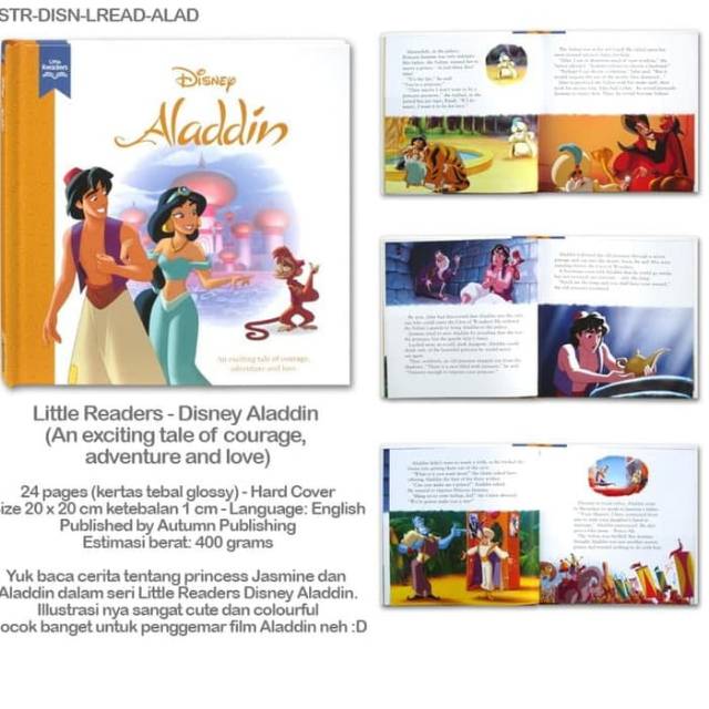 Jual Disney story book - Princess Jasmine Aladdin | Shopee Indonesia