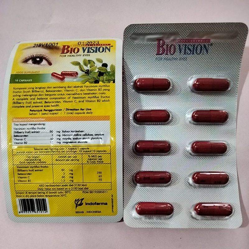 Jual BIO VISION/Kapsul Bio Vision/Suplemen Kesehatan Mata/BioVision 10 ...