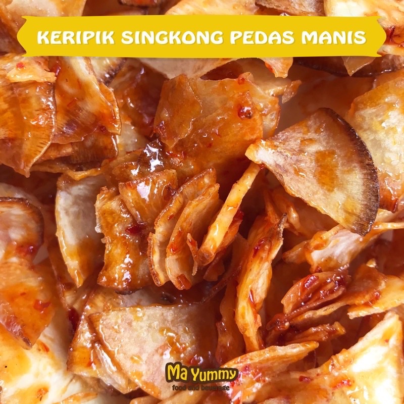 Jual Kripik Singkong Pedas Manis 250 Gr Snack Kiloan Cemilan Murah