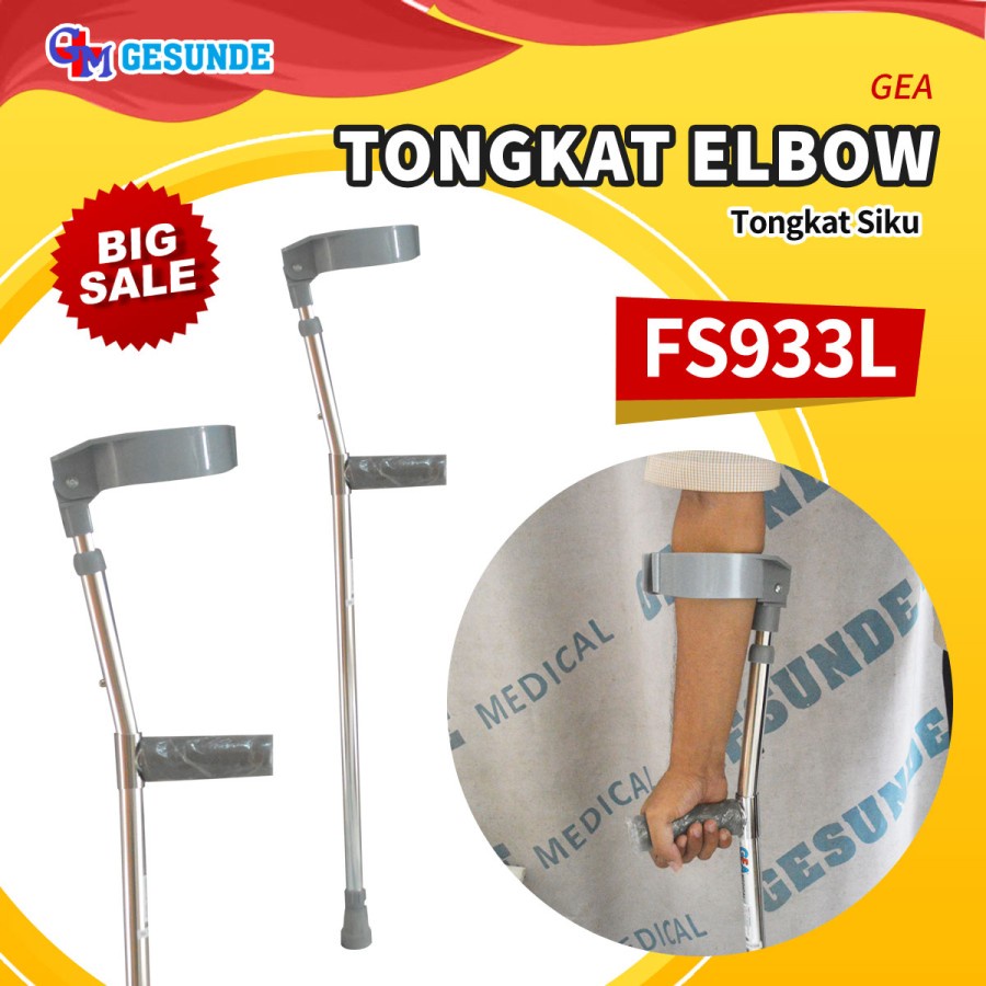 Jual Tongkat Elbow FS933L Tongkat Crutch Kaki Penyangga Lengan Walking ...