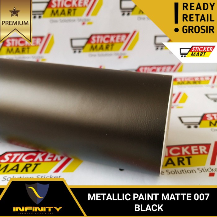 Jual Sticker Hitam Black Chrome Satin MPM Infinity 50x45cm alt ...