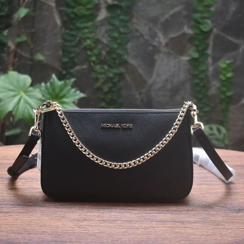 Jual MK Cora Medium Zip Pouchette Bag - Black - Jakarta Selatan - Dndn  Luxury