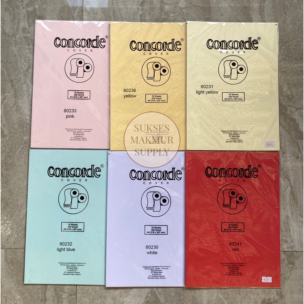 Jual Kertas Concorde 220gr A4 Shopee Indonesia