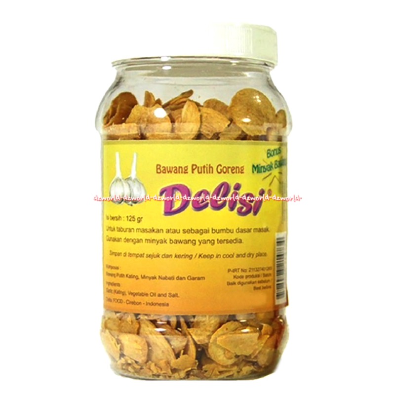 Jual Delisi 125gr Bawang Putih Goreng Siap Makan Fried White Garlic ...
