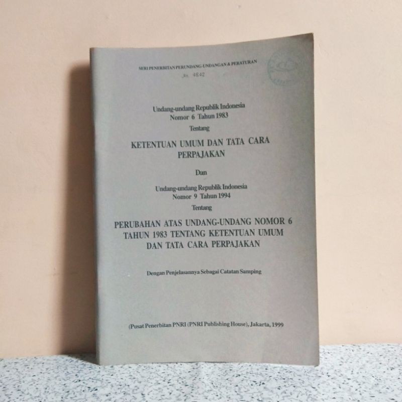 Jual BUKU UNDANG-UNDANG REPUBLIK INDONESIA TENTANG KETENTUAN UMUM DAN ...