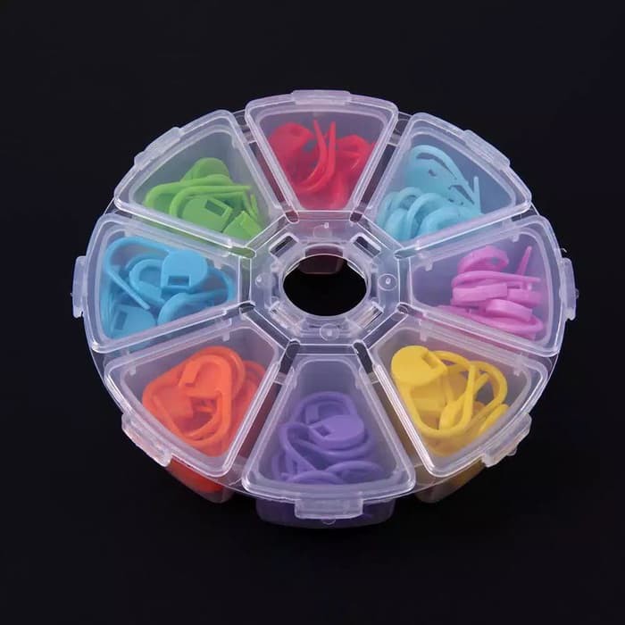 Jual set penanda rajutan stitch marker knitting rajut full warna dan ...