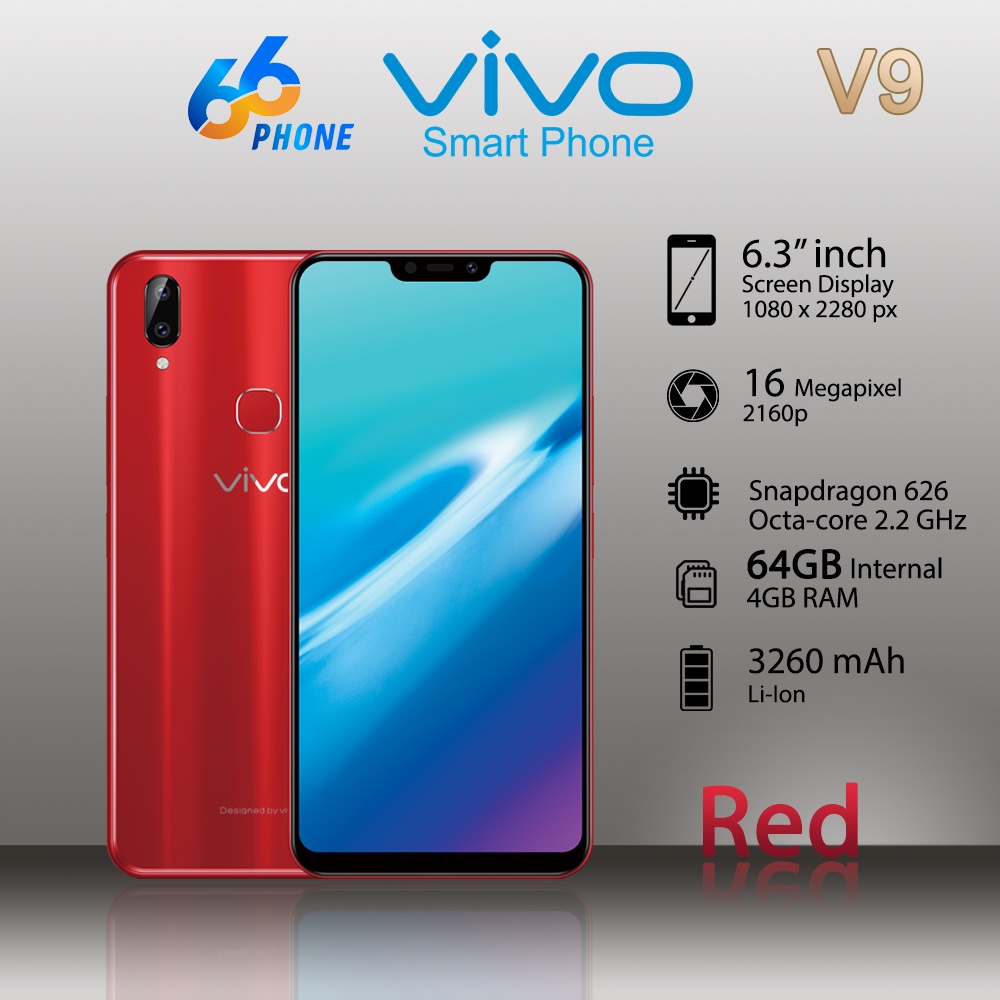 Jual VIVO V9 4/64GB LIKE NEW BERGARANSI ORI 100% MULUS NORMAL FULLSET ...