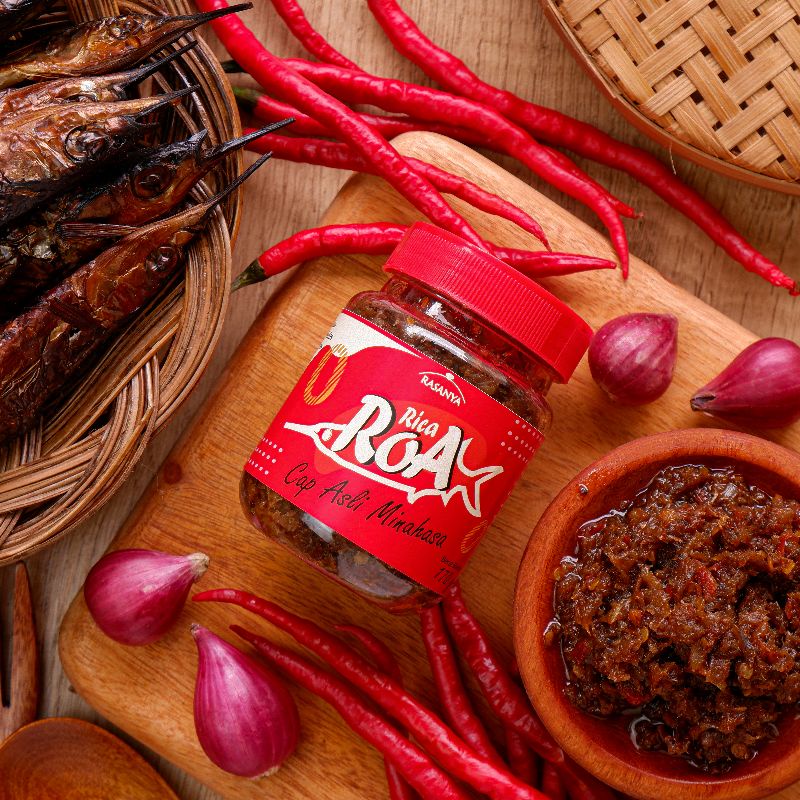 Jual SAMBAL ROA ASAP ASLI MINAHASA 190 gr / SAMBEL ROMAJU FOODS ...