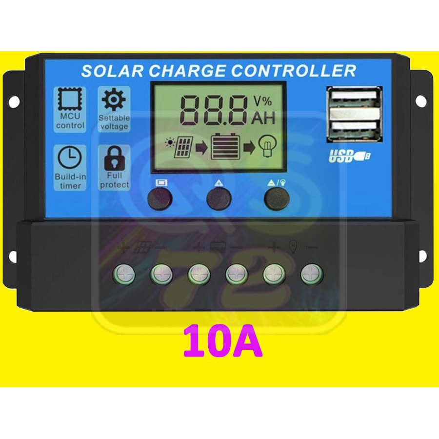 Jual Solar Charge Controller Cell PWM 12V 24V - 10A | Shopee Indonesia