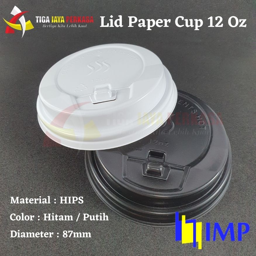 Jual Tutup Paper Cup 12 oz Hot / Lid Paper Cup 12 oz Hot. @50 Pcs ...
