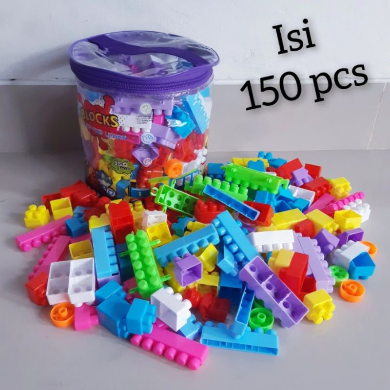 Jual mainan edukatif anak - building blocks edukatif / bricks / balok ...