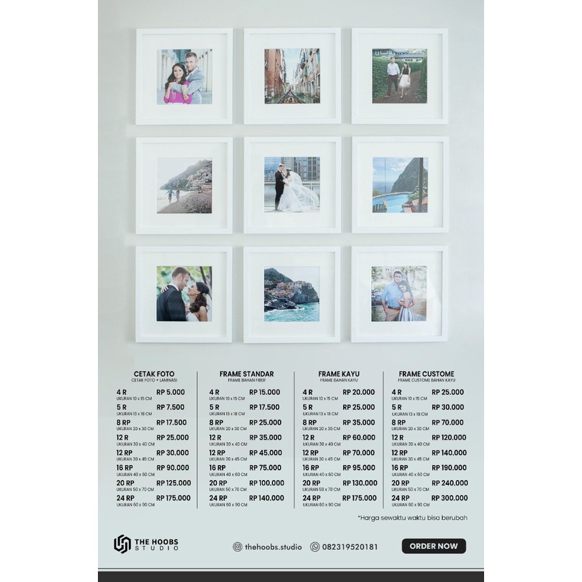 Jual FRAME/ BINGKAI FOTO KAYU MINIMALIS (12RP, 16RP, 20RP, 24RP ...