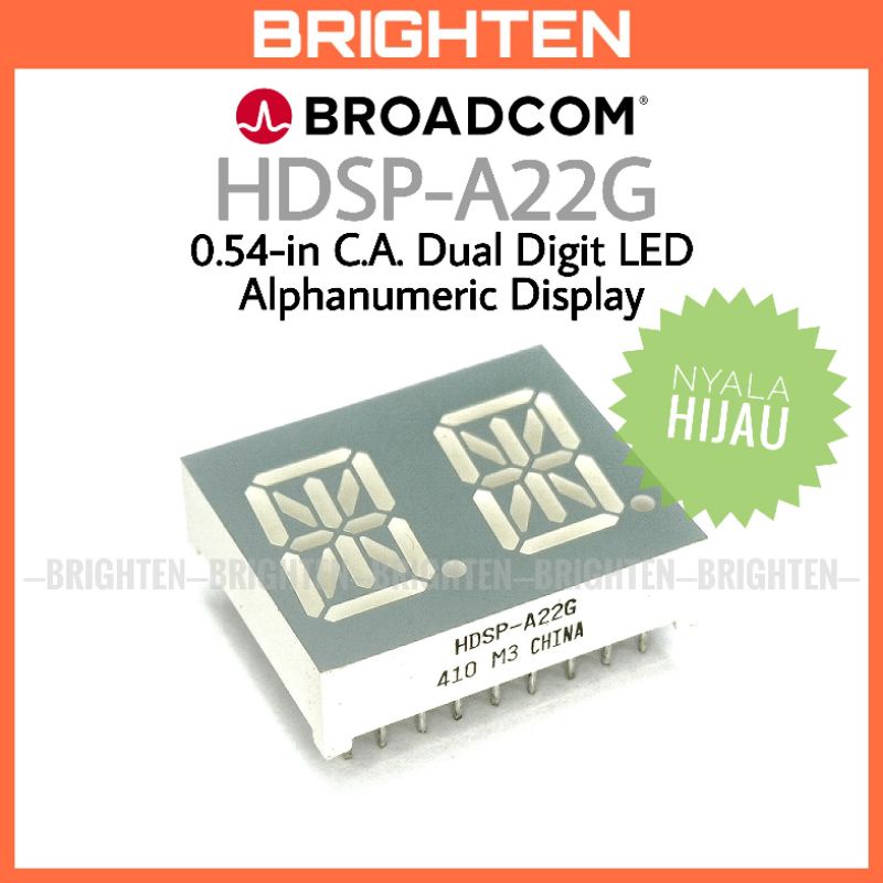 Jual Hdsp A22g Dual Digit Led Alphanumeric Display Common Anode 14 Segmen Shopee Indonesia 9091