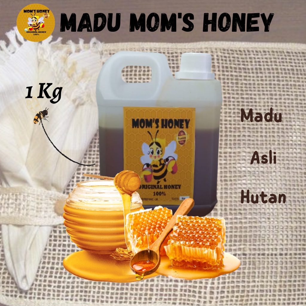 Jual Madu Murni Moms Honey Asli Hutan 1 Kg Dari Lebah Odeng Shopee Indonesia