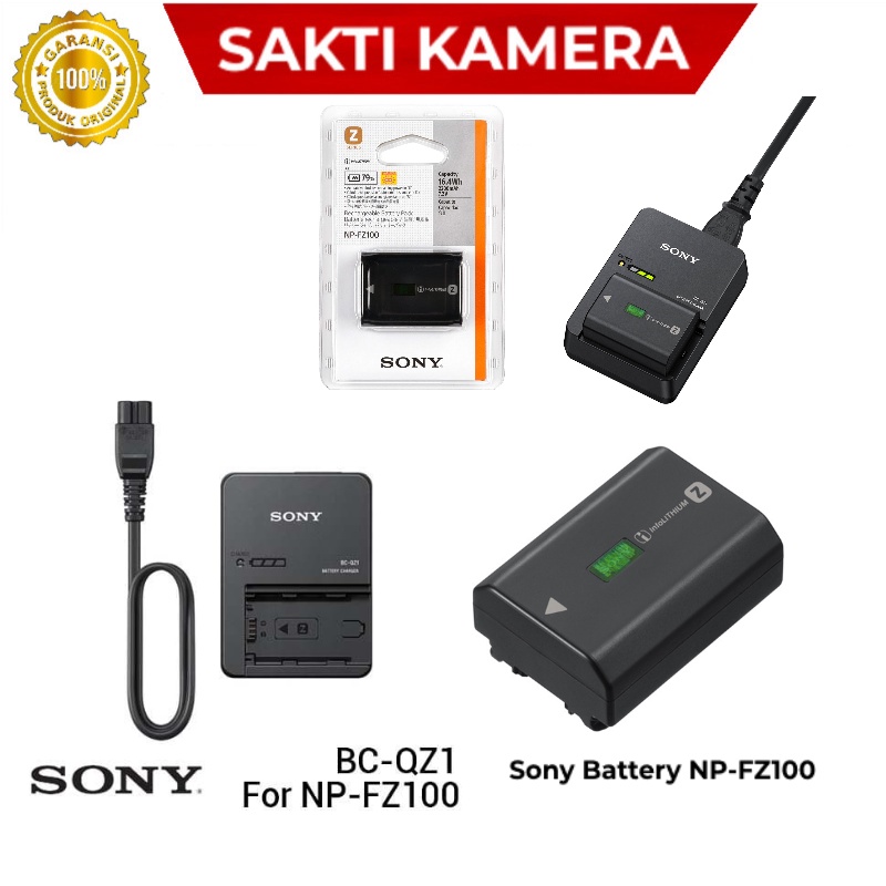 Jual Sony Battery NP FZ100 / Charger BC QZ1 For Sony A7III A7RIII A9 ...