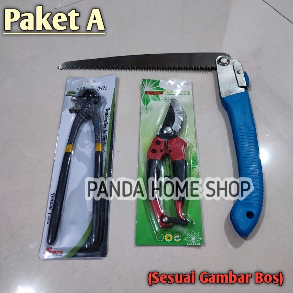 Jual Paket Alat Bonsai Gergaji 3 Set || Gergaji Gunting Catok Pilih ...