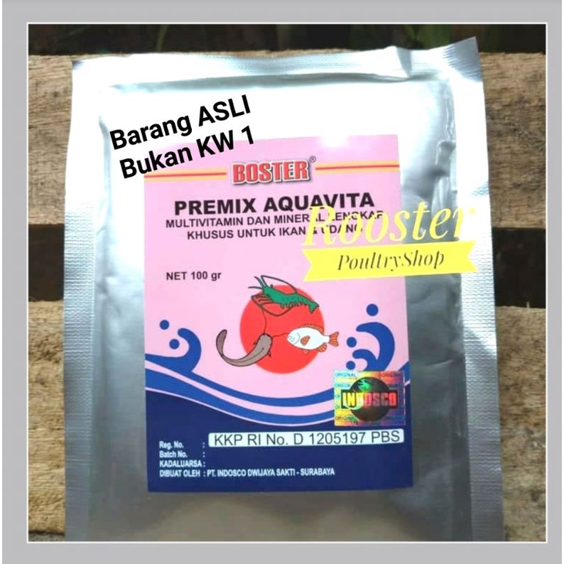 Jual Boster Probiotik Ikan Premix Premik Aquavita Gram Vitamin Ikan