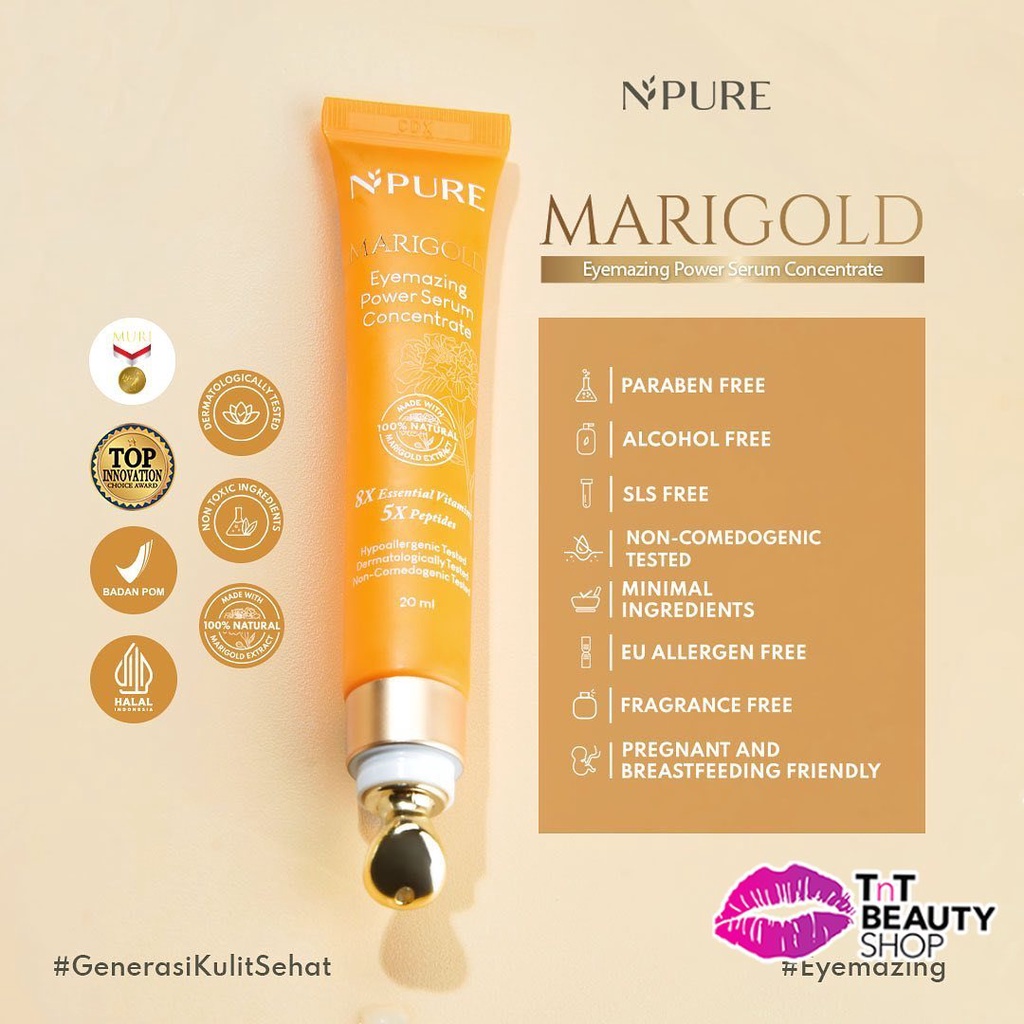 Jual NPURE Marigold Eyemazing Power Serum Concentrate 20ml N'Pure