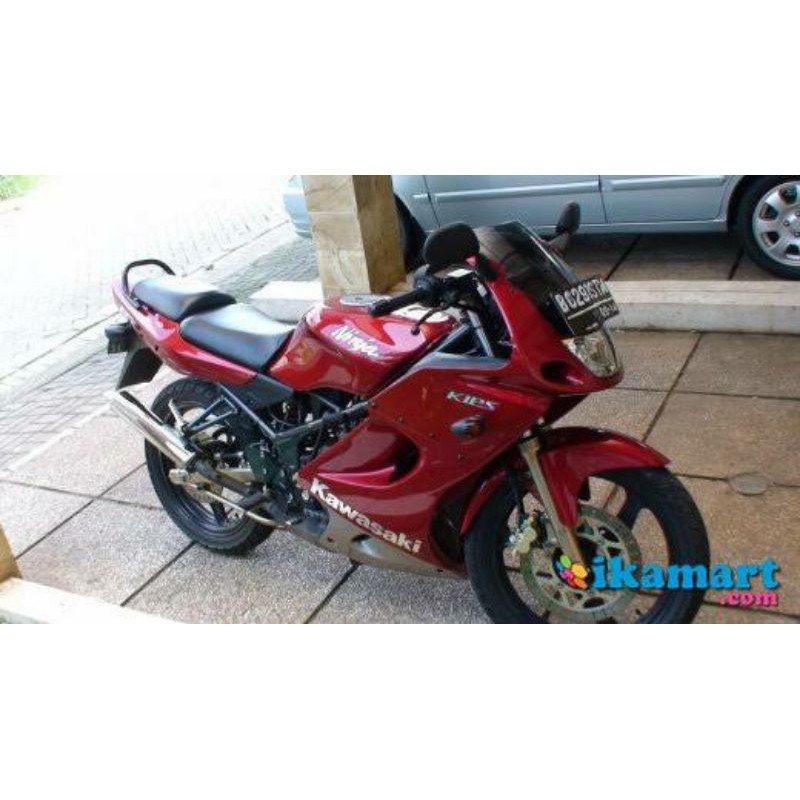 Jual Striker striping ninja rr old 2009 merah maroon minus stiker
