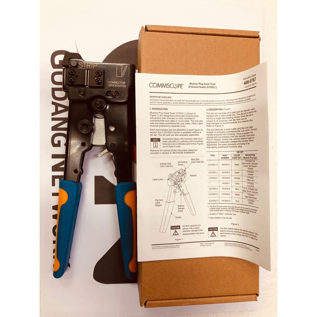 Jual AMP / TYCO / COMMSCOPE Tang / Crimping Tool RJ45 Cat5 (Original ...
