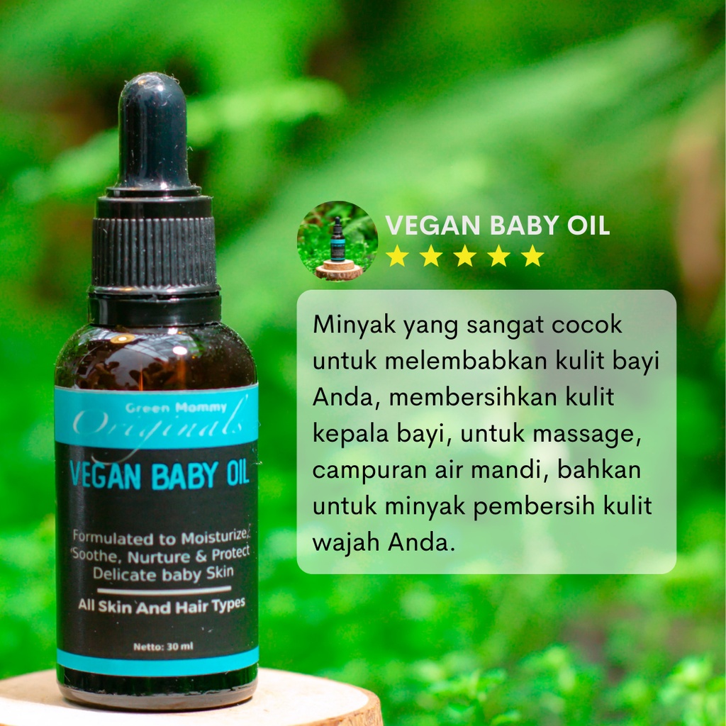 Jual Vegan Baby Oil Pelembab Kulit Minyak Bayi (Baby Care Body Oil