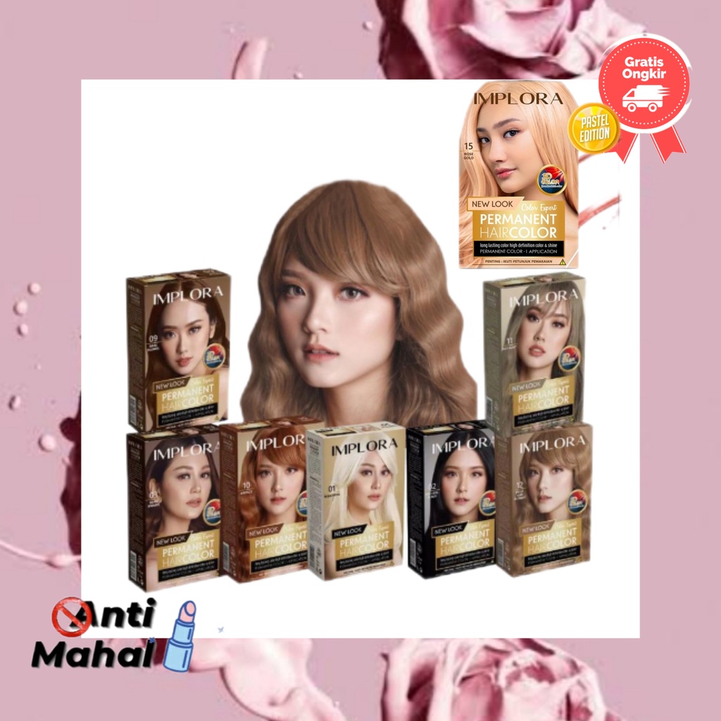 Jual TERBARU!! IMPLORA Cat Rambut Permanent Hair Color Exp3rt BPOM ...