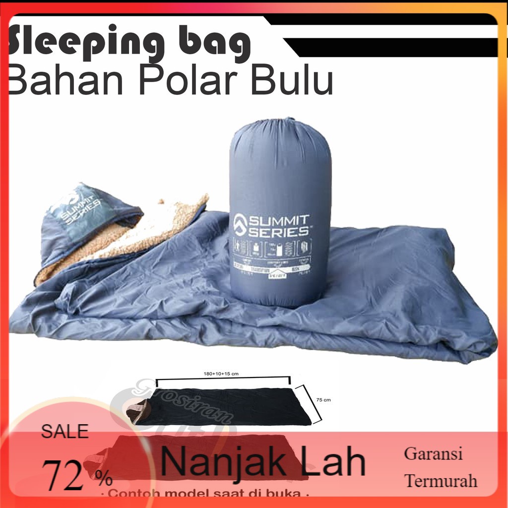 Jual Sleeping Bag Polar Bulu Tebal Shopee Indonesia