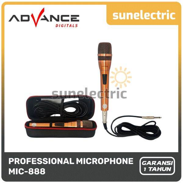 Jual Advance MIC888 Single Professional Dynamic Microphone Mic Kabel