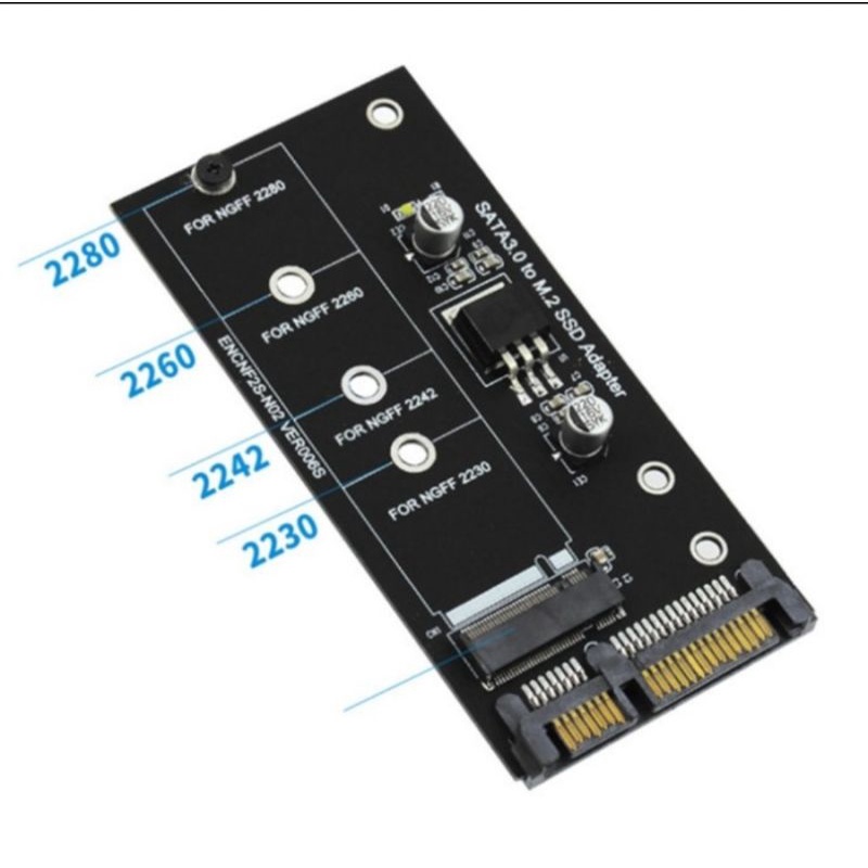 Carte Adaptateur M.2 Vers 6 Ports SATA | Puce ASM1166 | Dissipateur Thermique Inclus