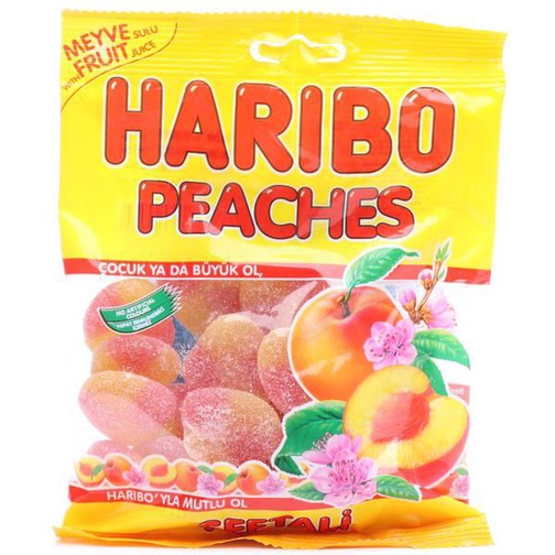 Jual HARIBO Peaches Peach Jelly Candy 80 Gr - Permen Jeli Rasa Buah ...
