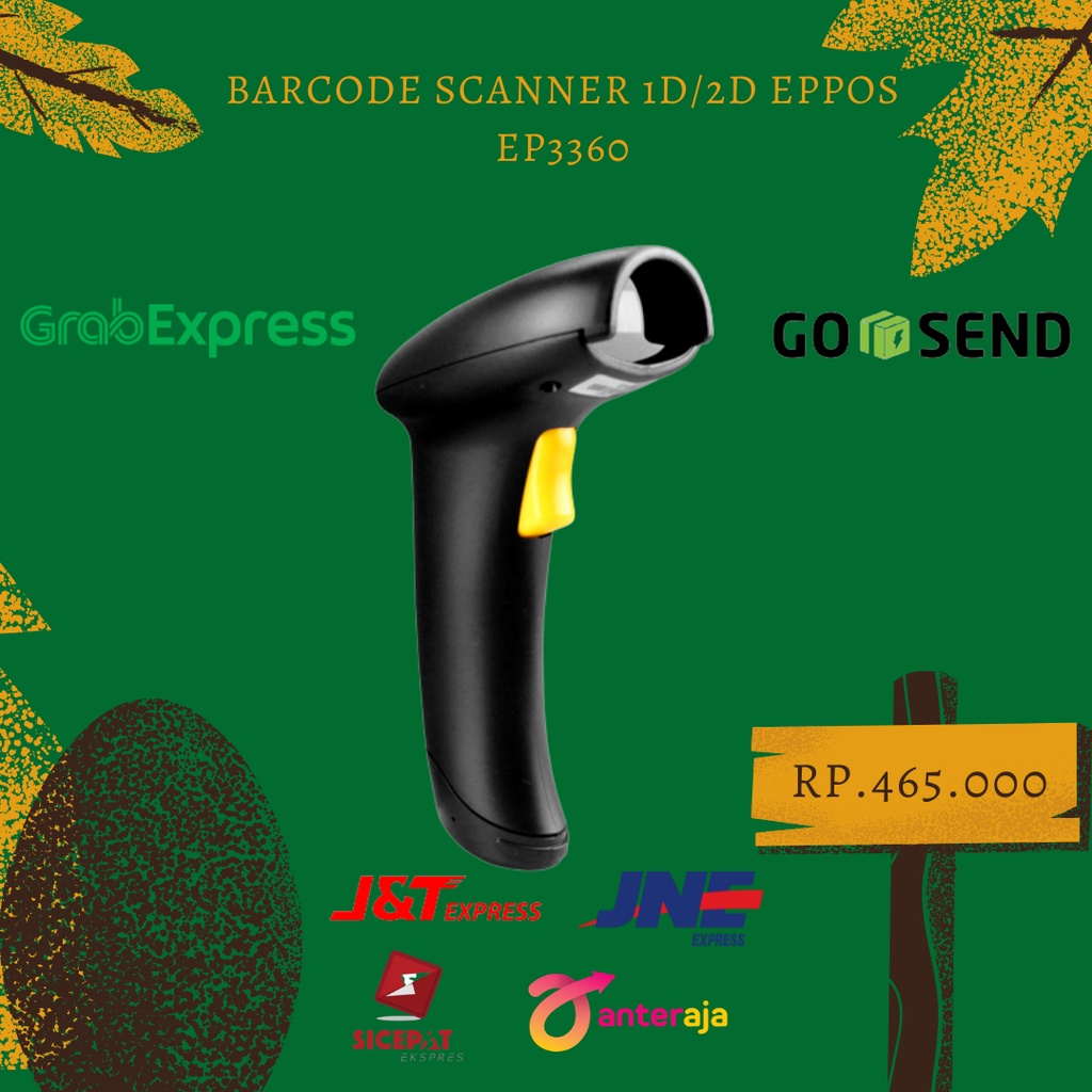Jual Promo Barcode Scanner 1D/2D EPPOS EP3360 bisa gosend / grab ...