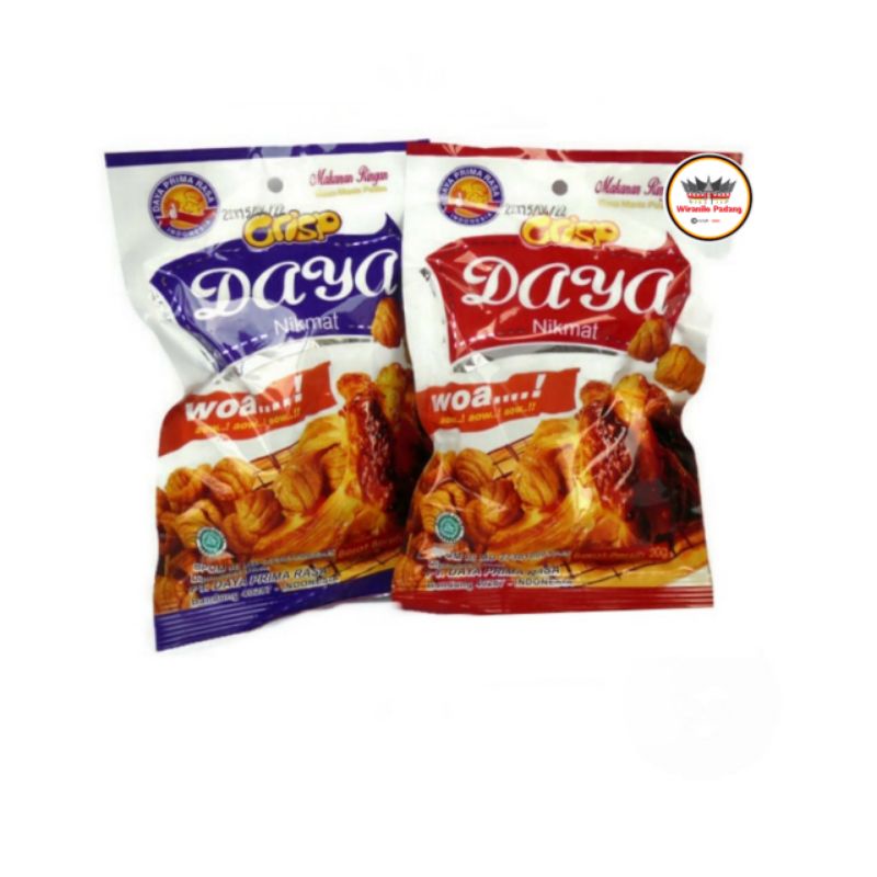 Jual Crisp Daya Nikmat Snack 20 gr 1 Pack isi 10 Pcs | Shopee Indonesia