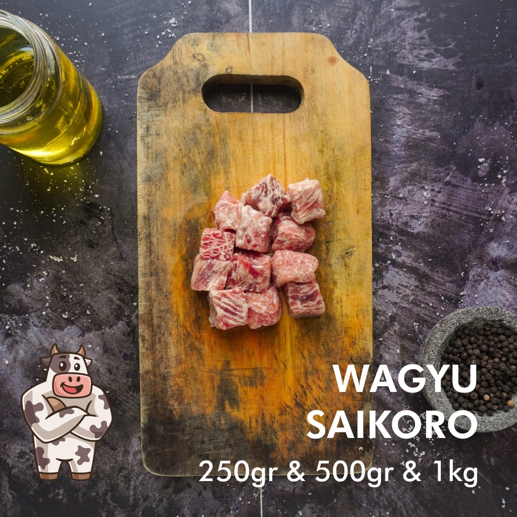 Jual Daging Sapi Wagyu Saikoro Meltik Cube / Wagyu Saikoro Cube 250gr ...