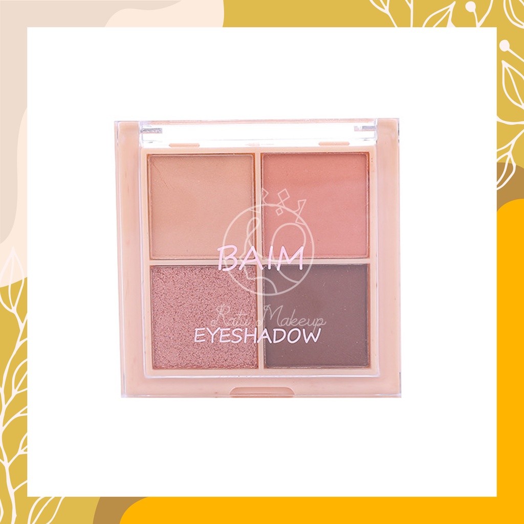 Jual EYESHADOW BAIM MULTI EYE COLOR 4in1 PALETTE / Disk Matte Makaron ...