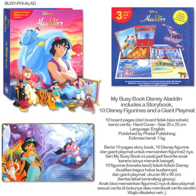 Jual Buku Dongeng - Buku Aktivitas Anak - My Busy Book Disney Aladdin ...