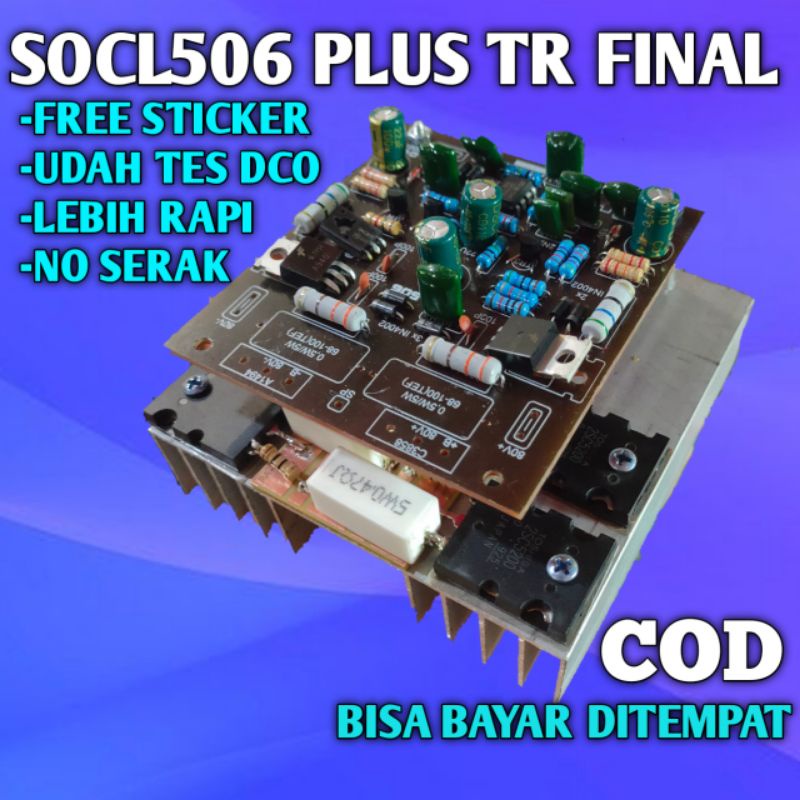 Jual SOCL 506 PLUS FINAL POWER AMPLIFIER 2 SET TRANSISTOR TOSHIBA 5200