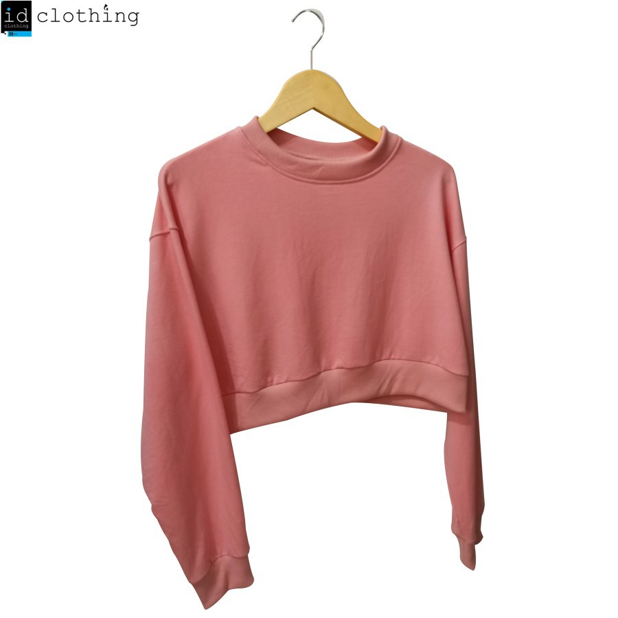 Crewneck crop online top