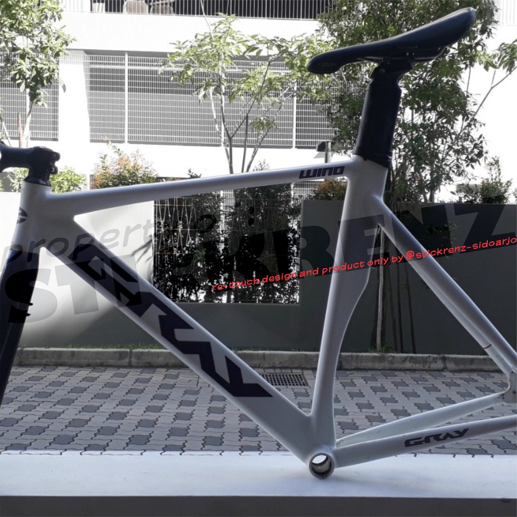 Jual Cutting Sticker Stiker Frame Sepeda Roadbike Fixie Gray Wino 01 ...