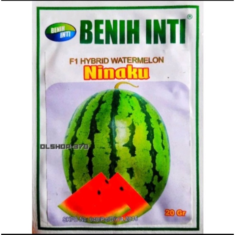 Jual Ninaku Benih Semangka Hybrida F1 Buah Semangka Lorek Kemasan 20