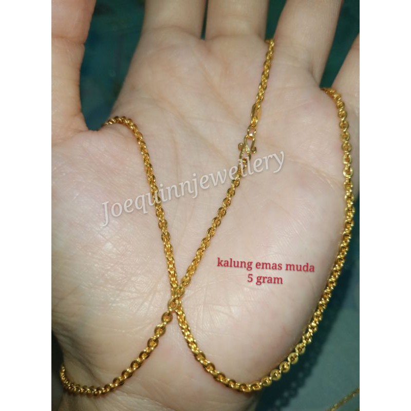 Jual kalung emas muda 5 gram | Shopee Indonesia
