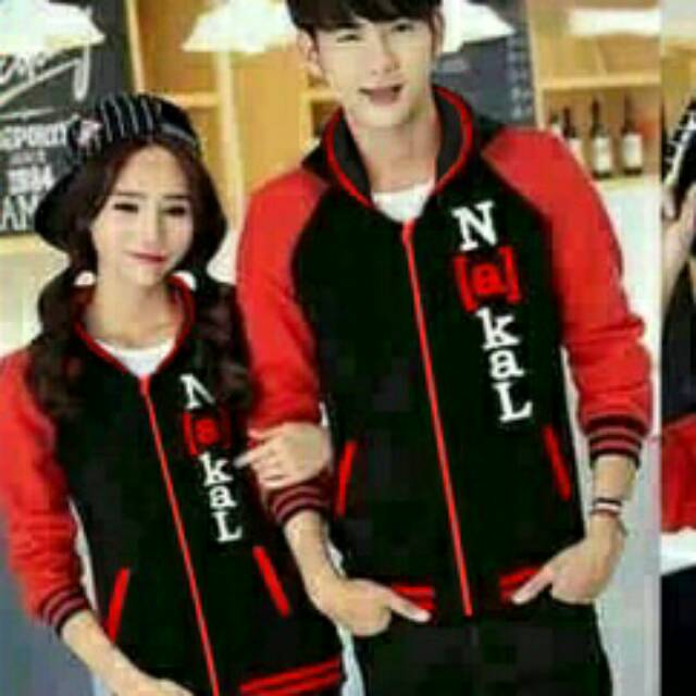 Jual BAJU COUPLE JAKET TULISAN NAKAL COWOK CEWEK PASANGAN PAKAIAN KAPEL