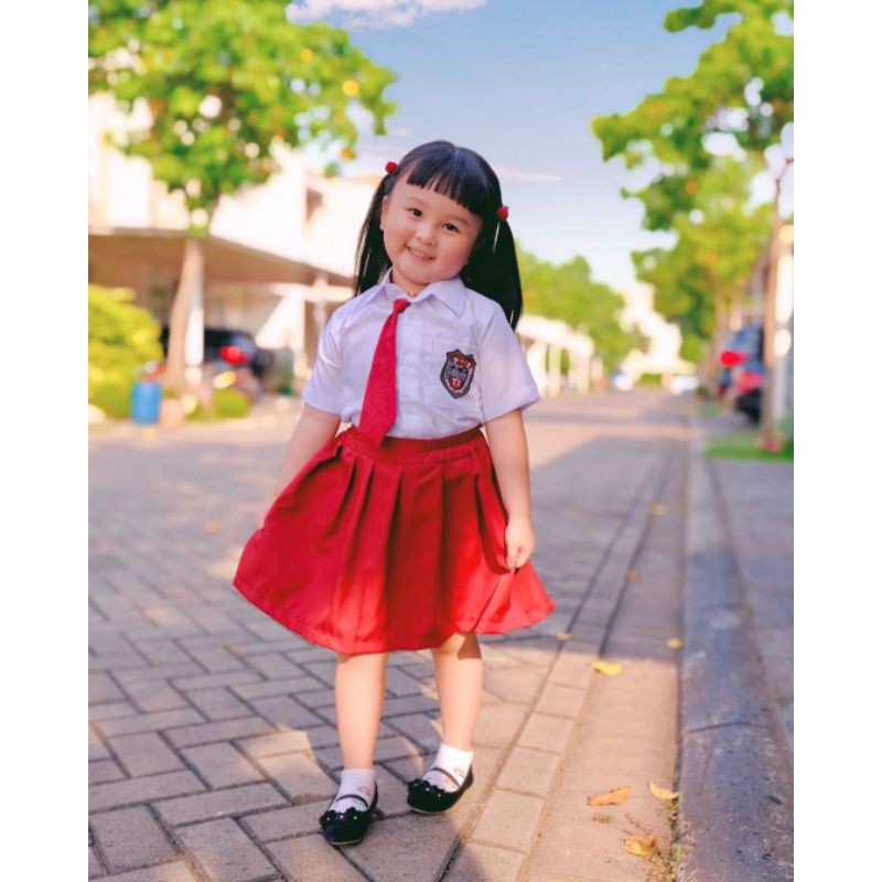 Jual Kostum Bayi Foto Newborn Seragam Sekolah SD Anak Photoshoot Baby
