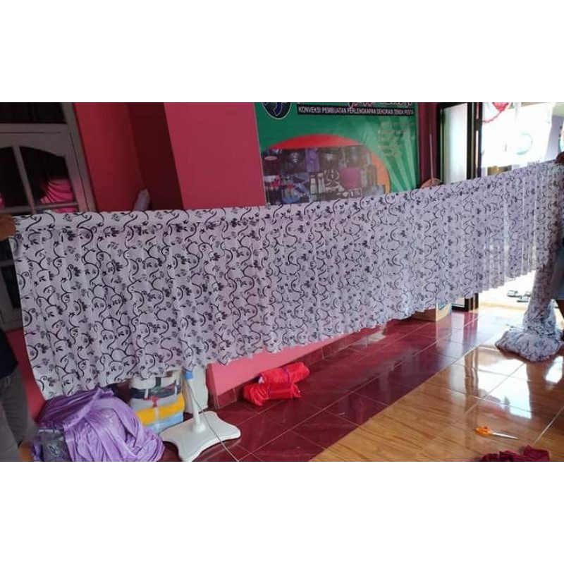Jual Skirting Meja Prasmanan / Pinggiran Meja / Rempel Meja motif batik