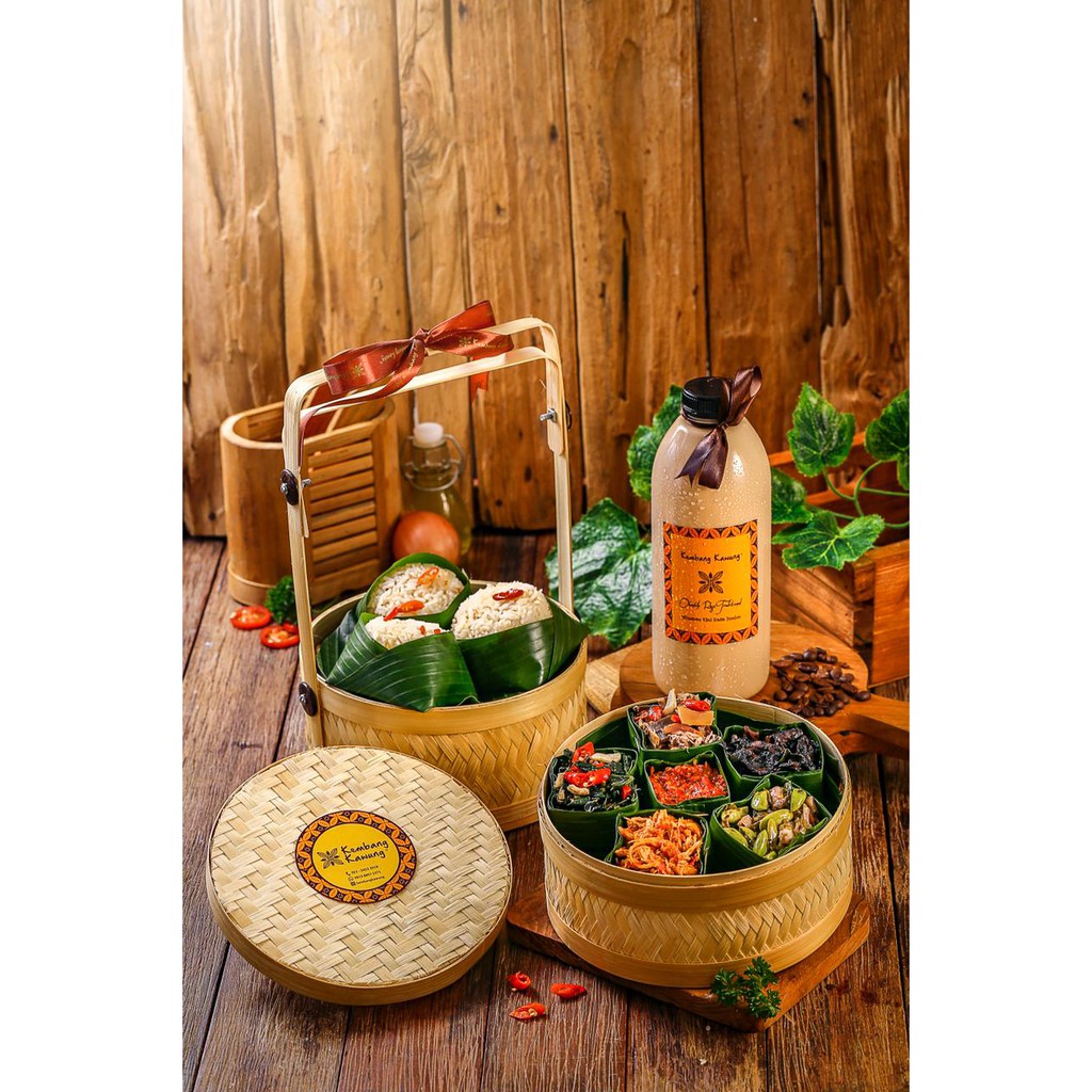 Jual Paket Hampers Kembang Kawung - Nasi Liwet Rantang Bambu Porsi ...