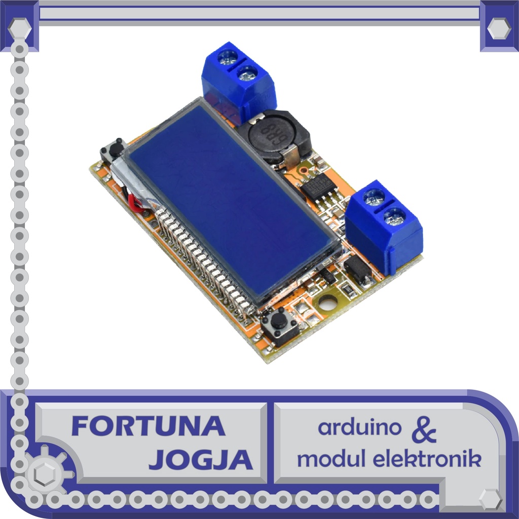 Jual Modul Adjustable DC-DC Step Down Converter Voltmeter Ammeter