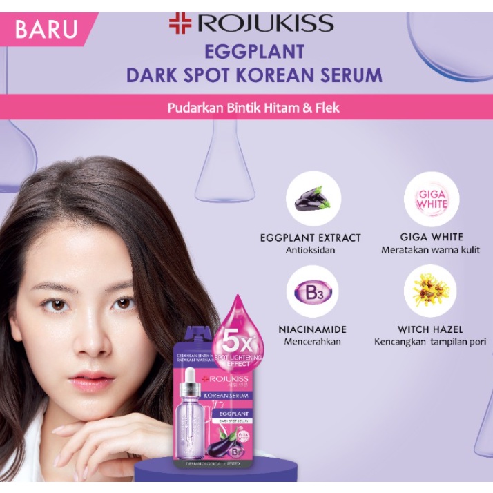 Jual ROJUKISS KOREAN SERUM EGGPLANT DARK SPOT SERUM 8 ML MADE IN KOREA