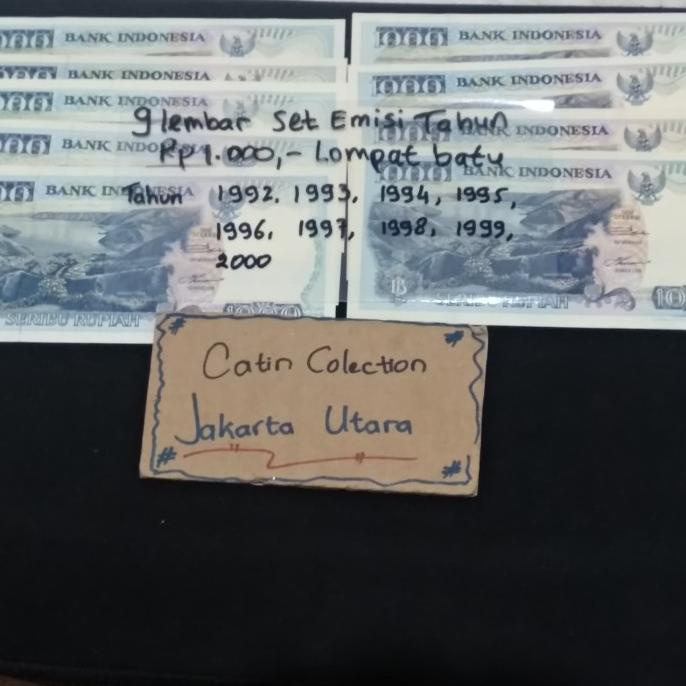 Jual [COD] TP-485 Uang kertas set emisi lengkap 1000 rupiah lompat batu ...