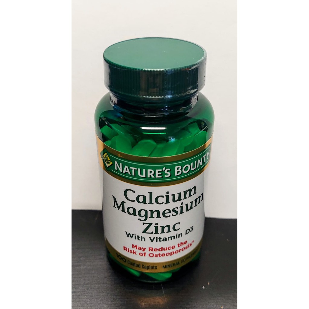 Jual Nature's Bounty Calcium Magnesium Zinc With Vitamin D3 (100